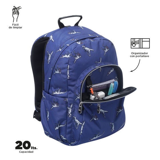 Mochila Acuareles - Dinosaurs Blue image number 5