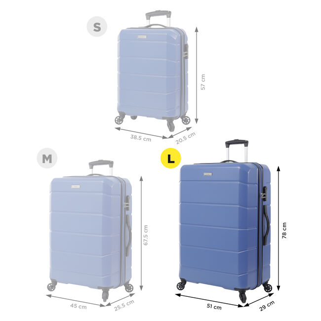 Maleta trolley grande color azul marino - Rayatta image number null