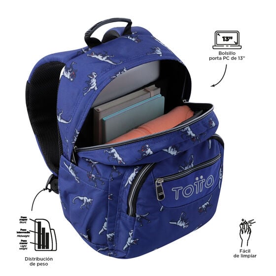 Mochila Gommas - Dinosaurs Blue image number 4