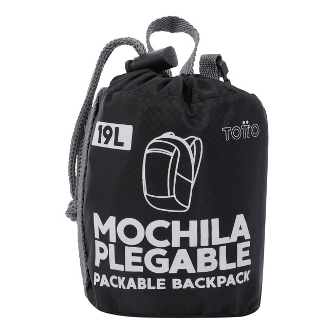 Mochila plegable color negro - Troker image number null