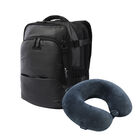 Kit mochila de viaje + almohada Black/Salute image number 1