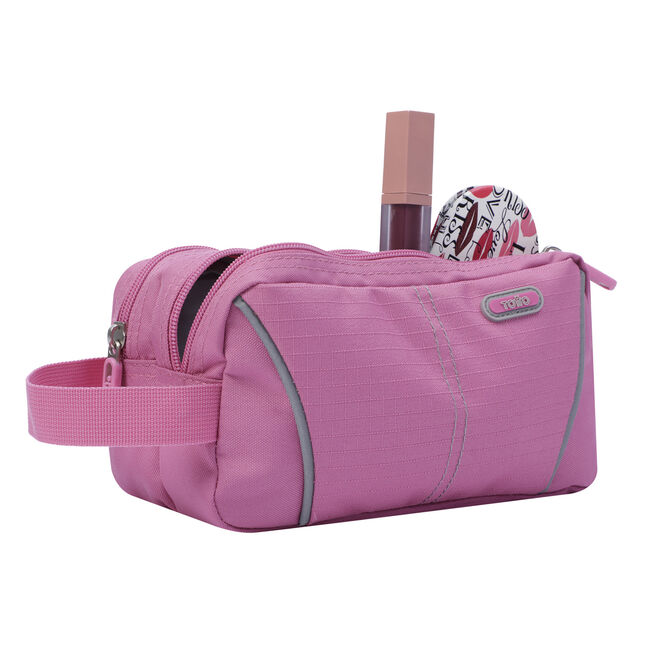Estuche escolar dos compartimentos color rosa - Zurich image number null