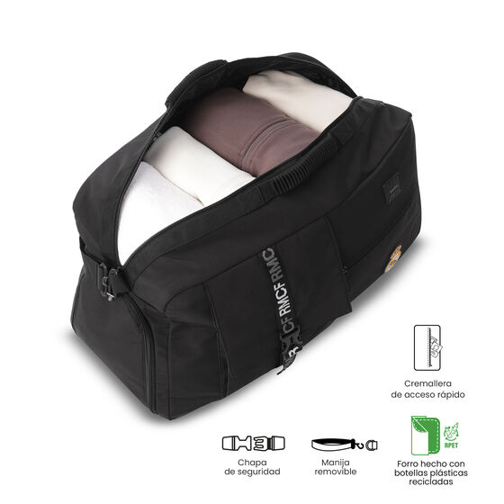 Bolsa de viaje mediana Real Madrid - Negro image number 5