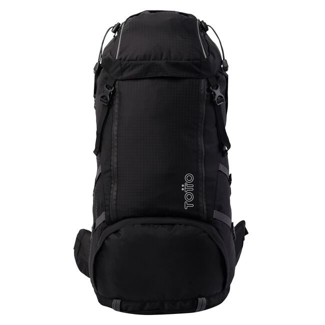 Mochila Escolar O Para Senderismo Con Bolso Termico-negro