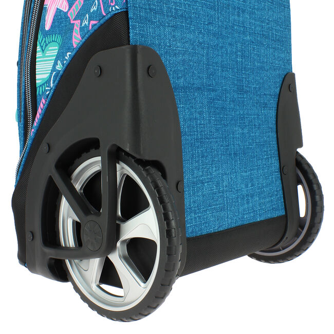 Agresivo servidor perfume Mochila escolar con ruedas - Papel - Azul | Totto.es
