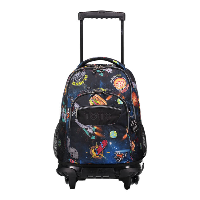 Masaccio Descarga pavo Mochila escolar con ruedas estampado galaxia - Renglones - Multicolor |  Totto.es