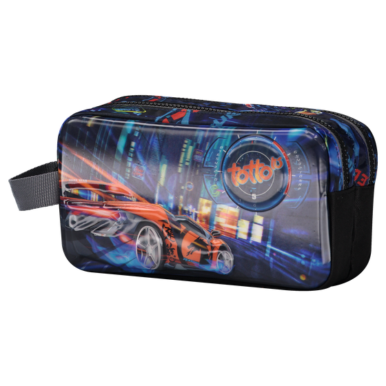 Estuche escolar dos compartimentos - Tuning Car image number 2