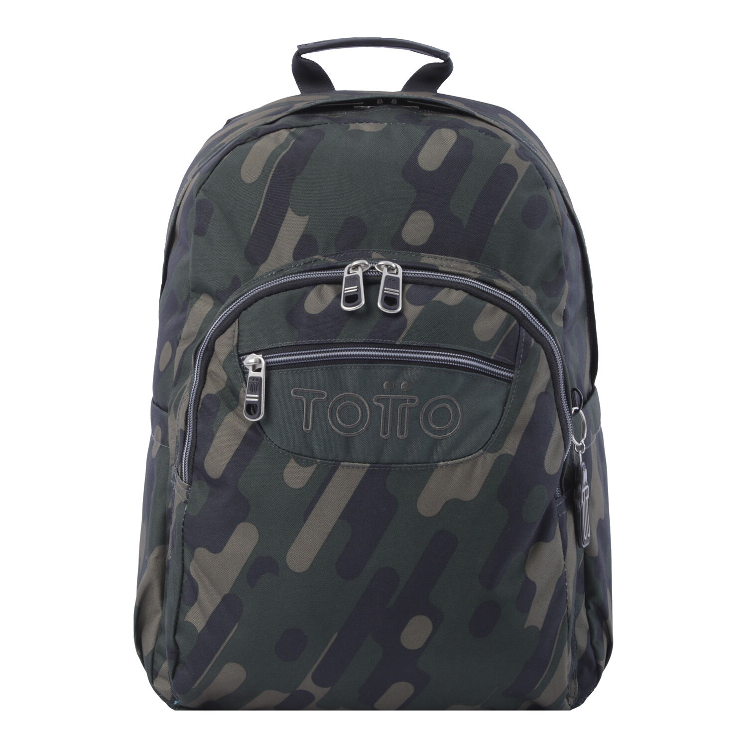Mochila escolar adaptable a carro verde militar Acuareles