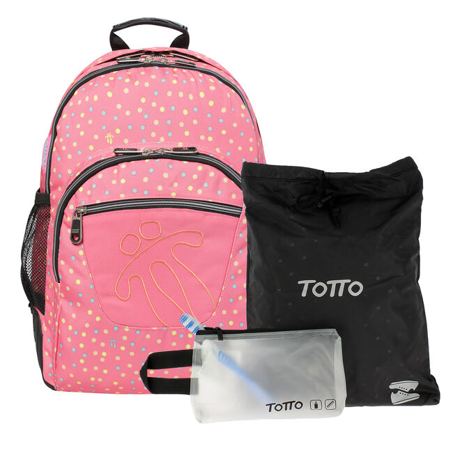 formal blanco edificio Mochila escolar - Crayoles - Rosa | Totto.es