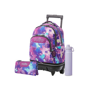 Pack Escolar Star Butterfly X3 | Mochila de ruedas desmontable + 2 accesorios