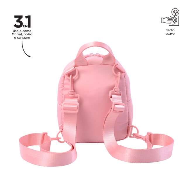 Mini mochila urbana rosa Peachskin - Yuen 2.0 image number null