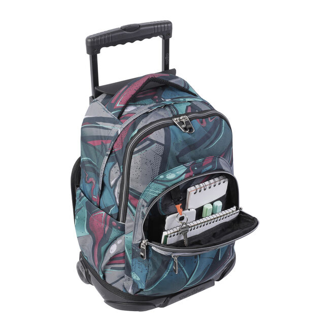 Mochila escolar con ruedas lienzo eco-friendly - Renglones image number null