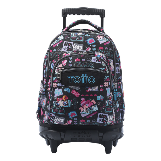 Mochila Renglones Misato Negro Totto.es