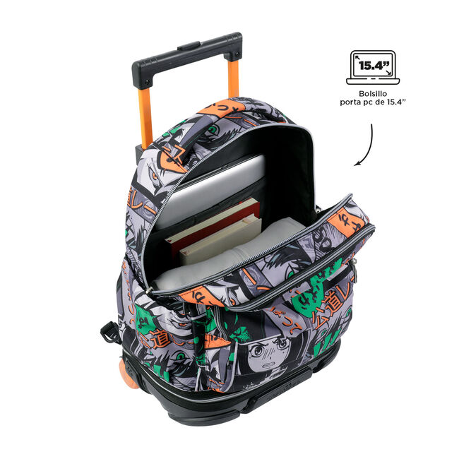 Mochila escolar ruedas desmontable manga - Tiza image number null