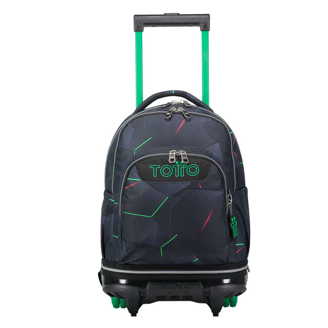 Mochila escolar ruedas desmontable fractal - Tiza