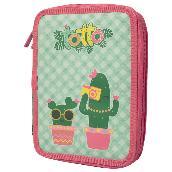 Estuche escolar dos compartimentos - Lovely Cactus image number 2