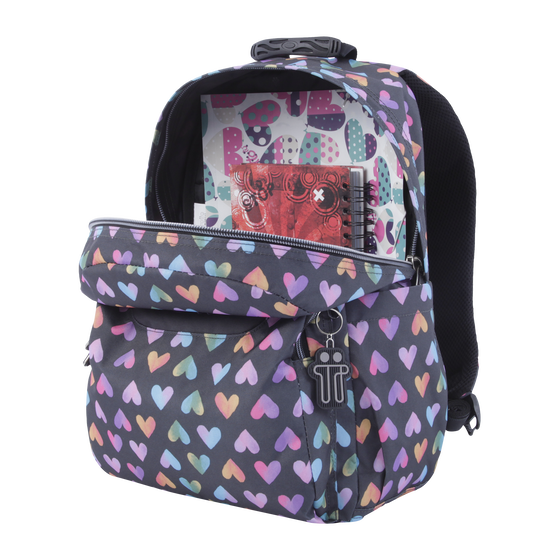 Mochila Acuareles - Corazones de colores image number 7