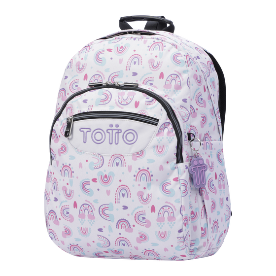 Mochila Acuareles - Arcoíris rosa image number 2