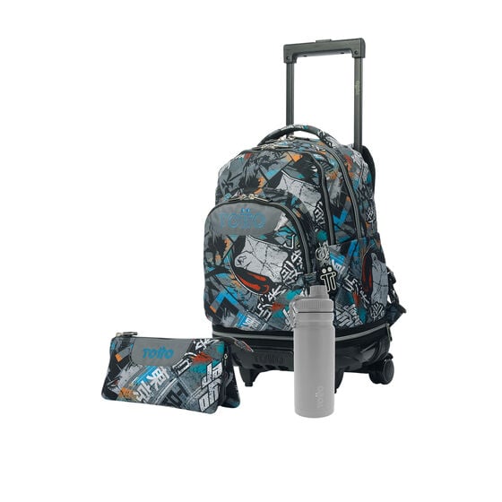 Pack Escolar Okubo X3 | Mochila de ruedas desmontable + 2 accesorios image number 1