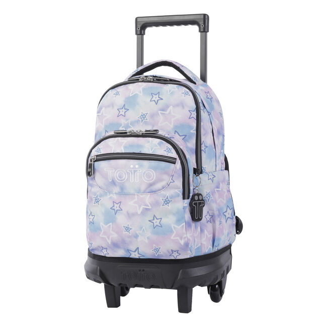 Mochila escolar pequeña ruedas galaxia estrellada - Resma image number null