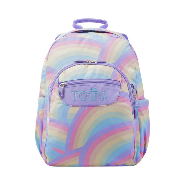 Mochila escolar arcoíris - Acuarela image number null