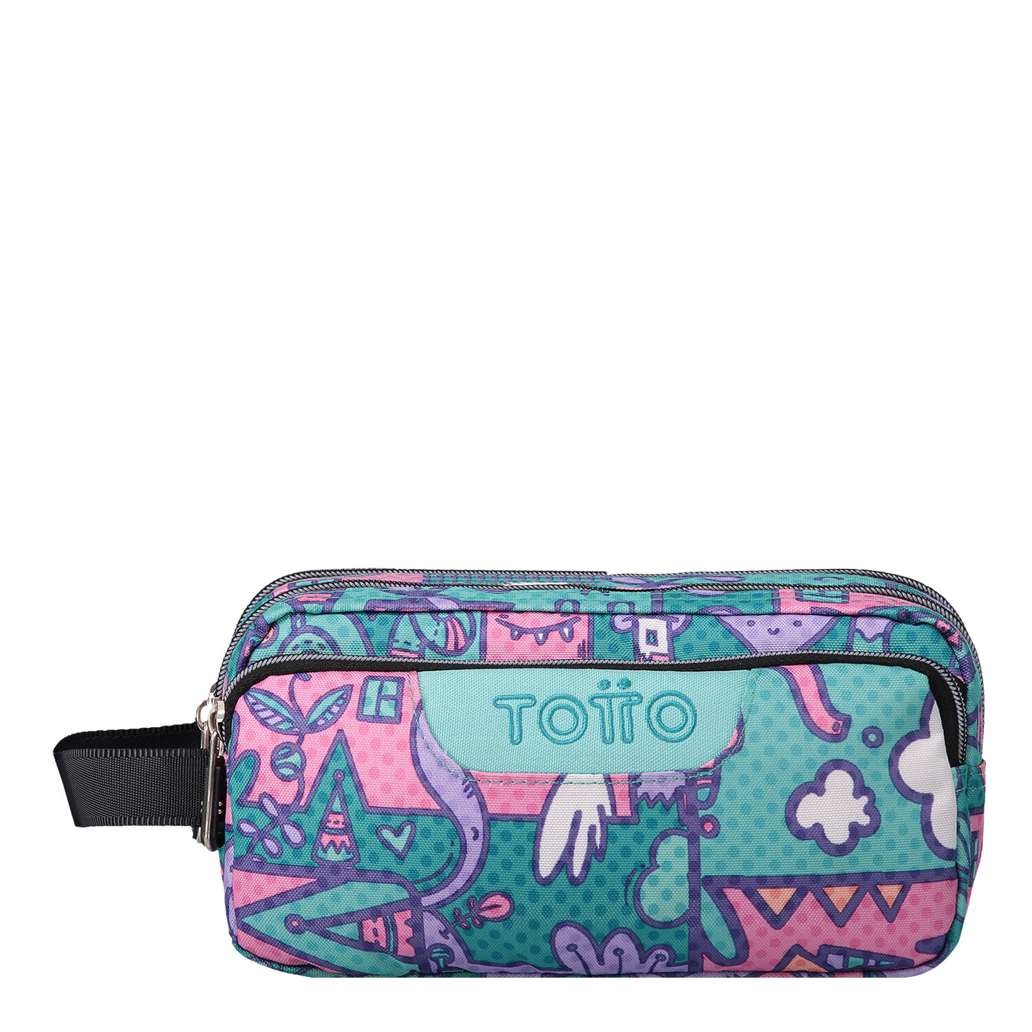 Estuche escolar tres compartimentos mundo fantas a Agapec