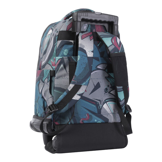 Mochila escolar con ruedas lienzo eco-friendly - Renglones image number null