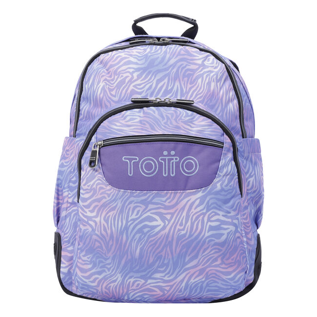 Mochila escolar morado cebra - Crayoles image number null