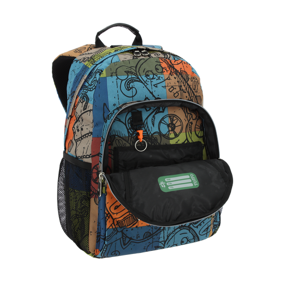 Mochila escolar adaptable a carro Acuareles - 7T9 image number 5