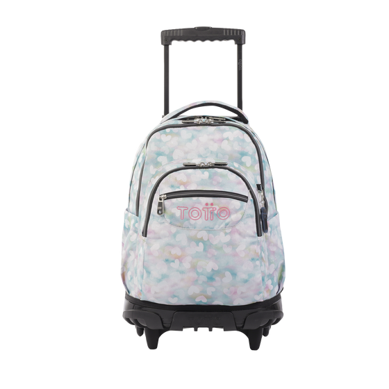 Mochila totto corazones con ruedas store
