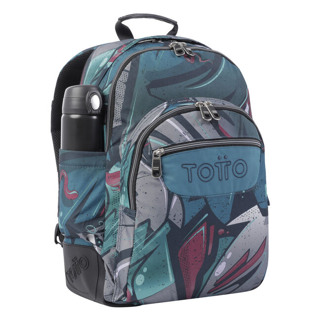 Mochila escolar lienzo eco-friendly - Crayoles image number null