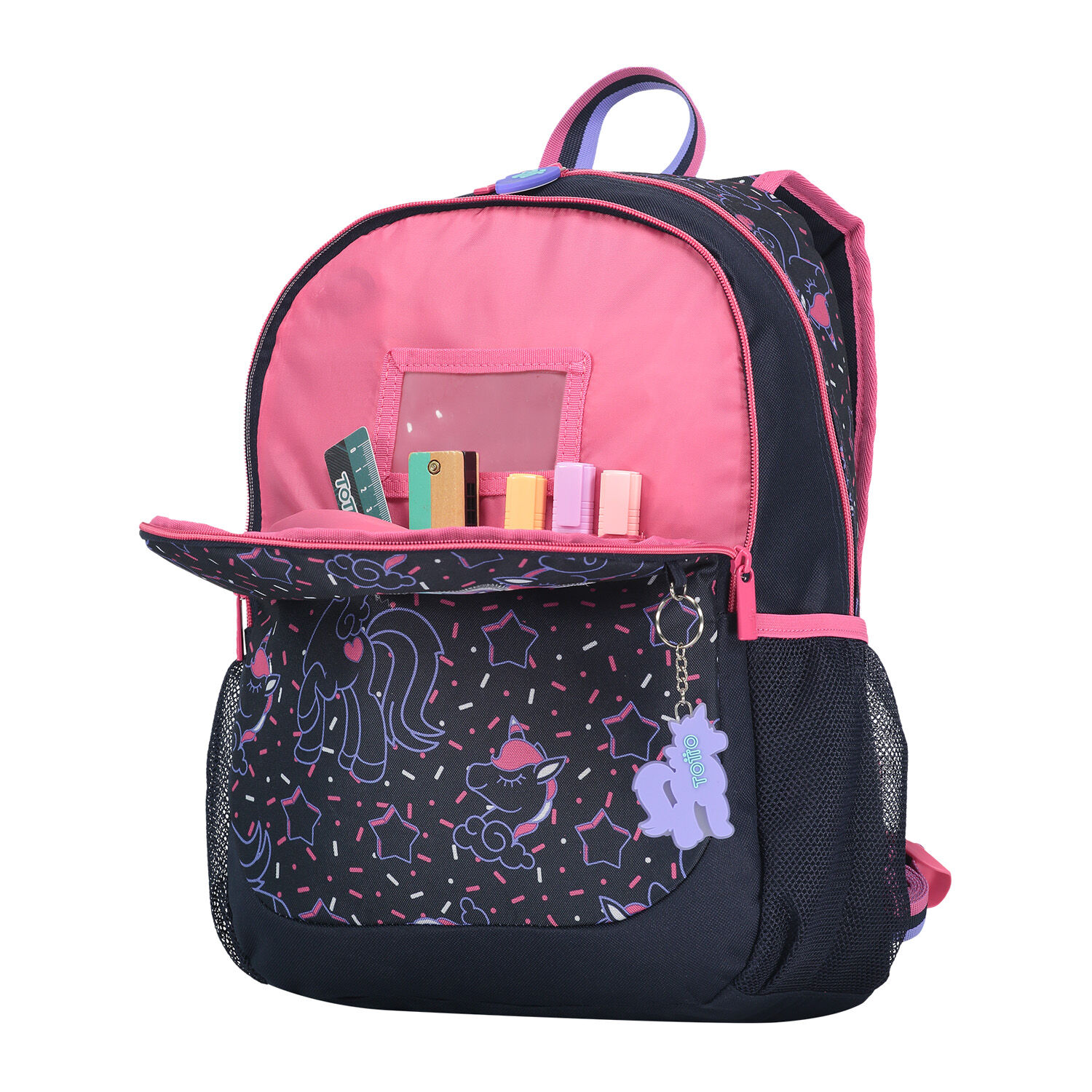 Mochila escolar top mediana