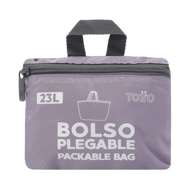 Bolso shopper plegable color morado - Ramel image number null