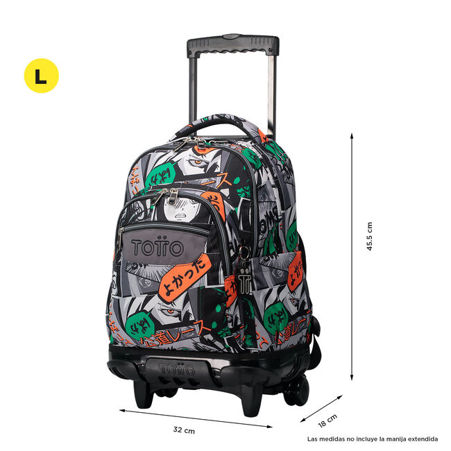 Mochila escolar con ruedas manga - Renglones image number null