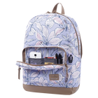 Mochila urbana morado y flores rosas - Tocax image number 5