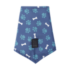 Pañuelo para mascotas doble cara estampado huellas y huesos - Talla XL image number 3