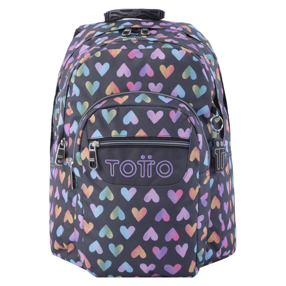 Mochila escolar Lápiz - Corazones de colores image number 1