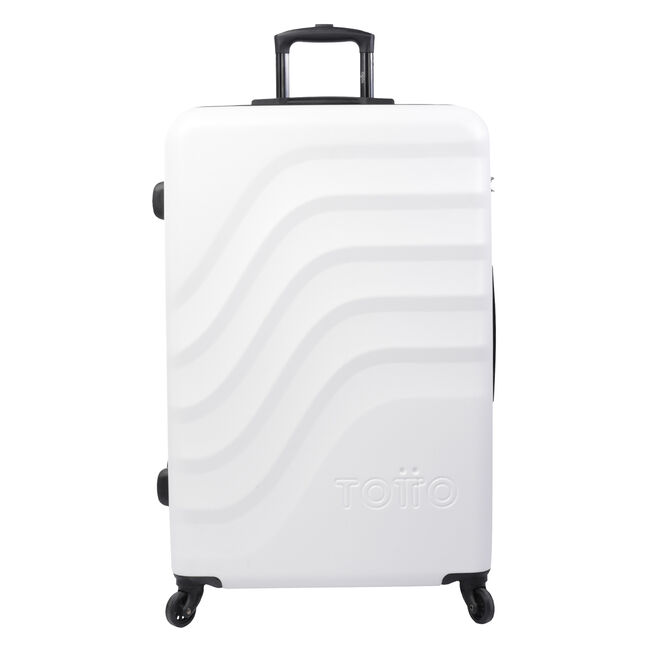 Maleta trolley grande color blanco - Bazy