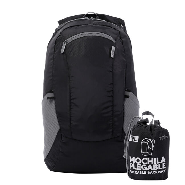 Mochila plegable color negro - Troker image number null