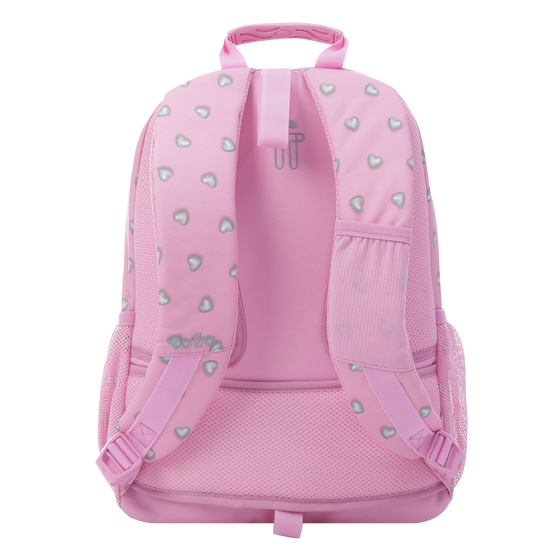 Mochila Acuareles - Corazones rosas image number 2