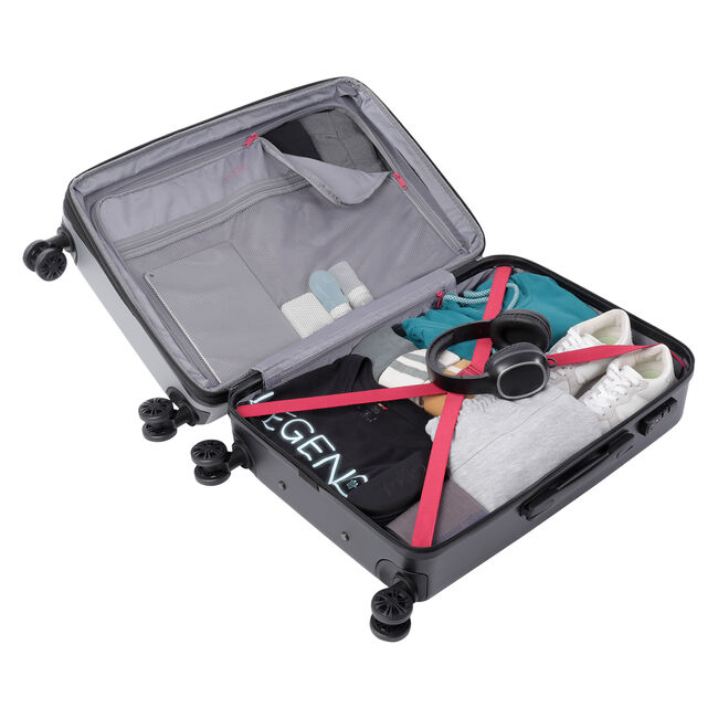 Maleta trolley mediana color gris - Bazy + image number null
