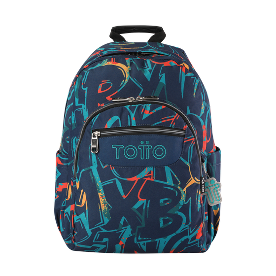 Mochila Acuareles Eco friendly Shock Azul Totto.es