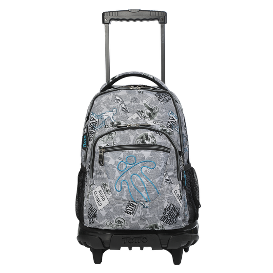 Mochila escolar con ruedas Renglones - 1Y6 image number 1