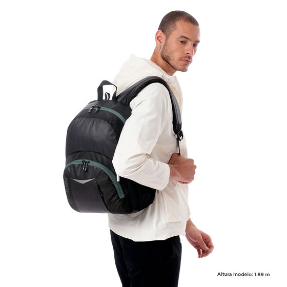 Mochila Teck 2.0 M - Negro/Verde image number 2