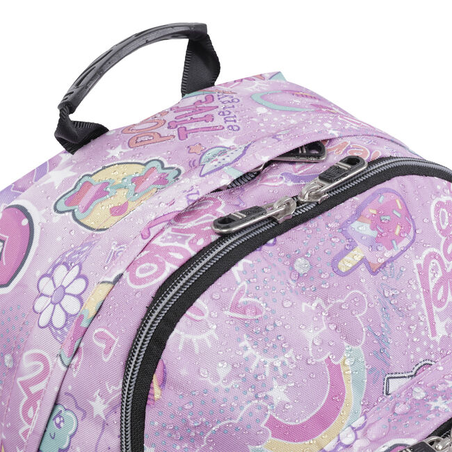 Mochila escolar rosa positive world - Crayoles image number null