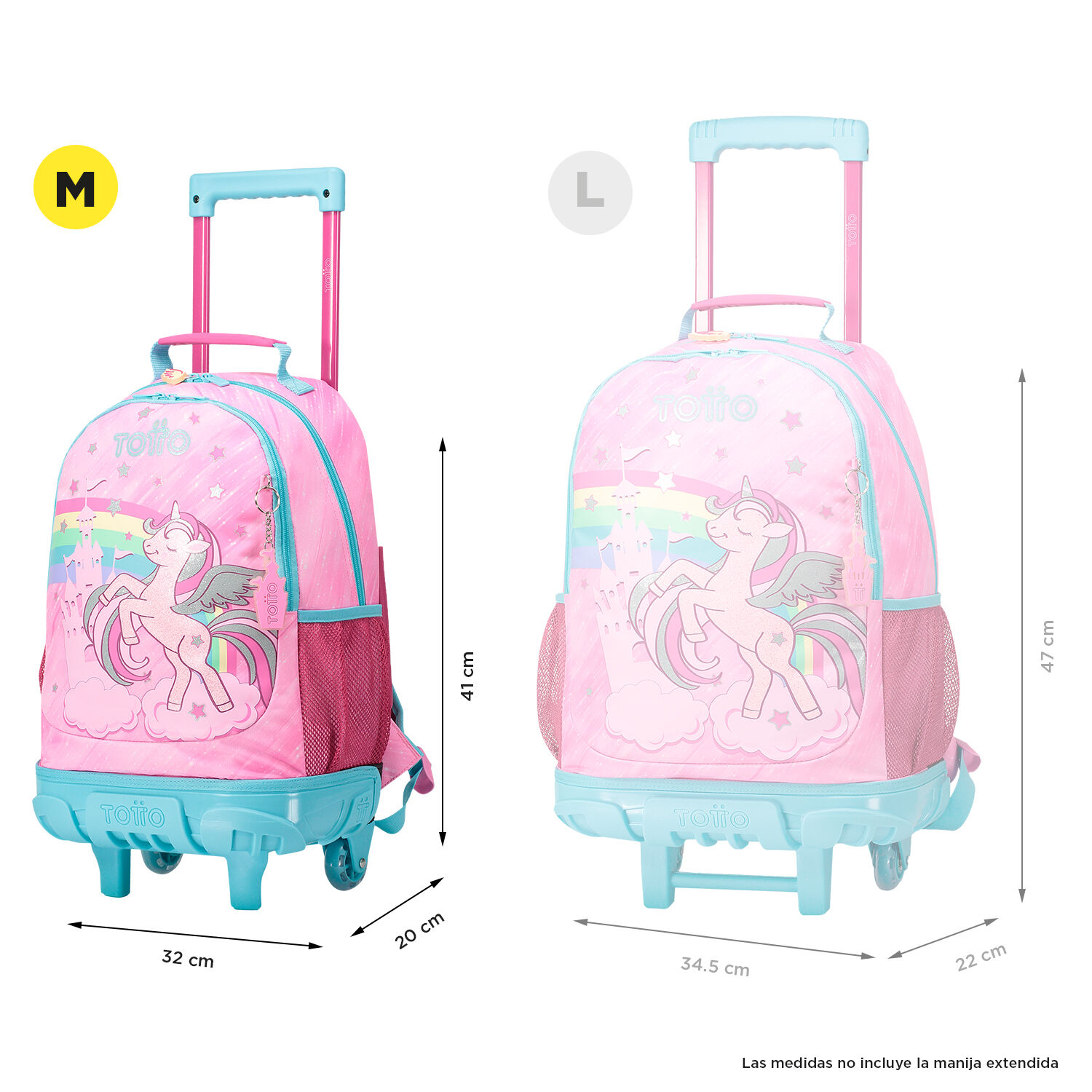 Mochilas totto de unicornio hot sale