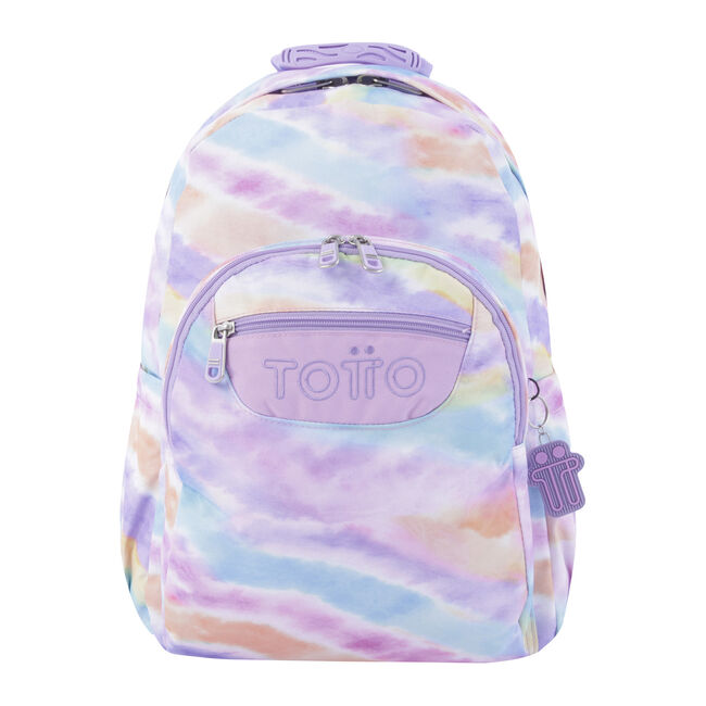 Mochila escolar adaptable a carro estampados pastel - Multicolor |