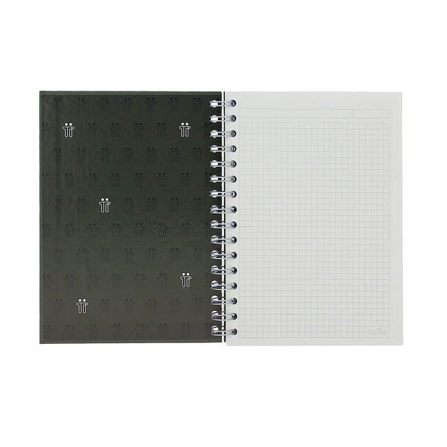 Cuaderno A5 tapa forrada verde oscuro image number null