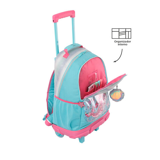 Mochila de ruedas Pink Ocean L image number 5