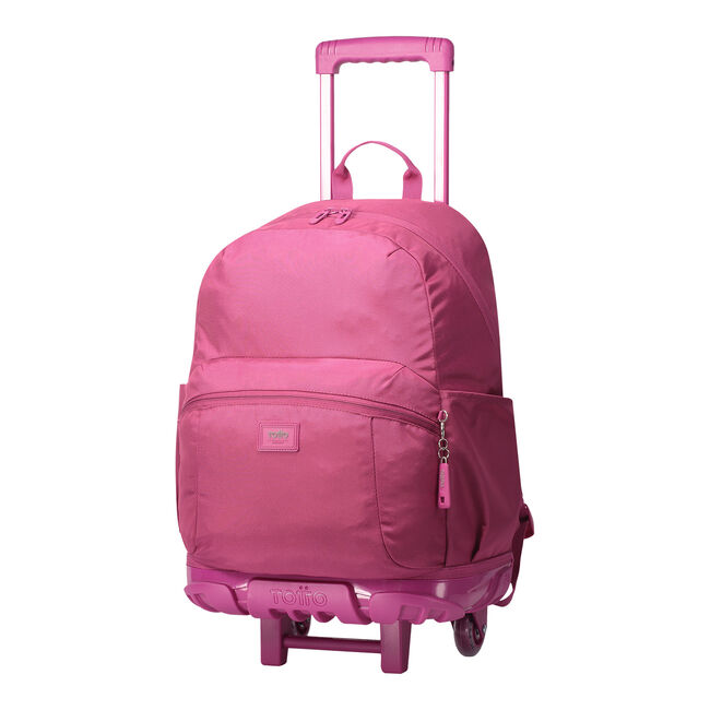 Mochila escolar con ruedas color rosa - Trik L image number null